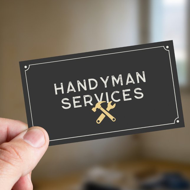 Tarjeta De Visita Servicios de Handyman (Handyman Services Business Card)
