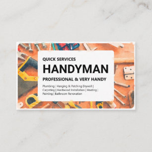 Tarjeta De Visita Servicios de Handyman