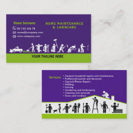 Tarjeta De Visita Servicios de hombre de confianza, mantenimiento de
