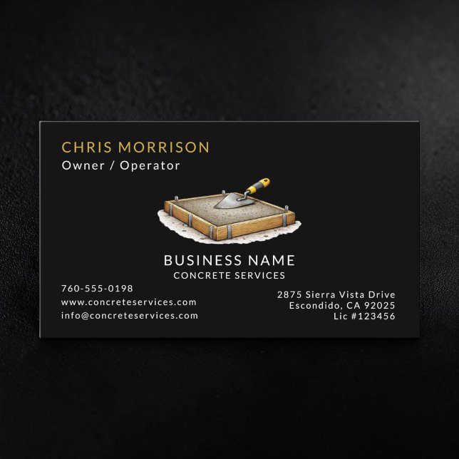 Tarjeta De Visita Servicios de Hormigón (Subido por el creador)