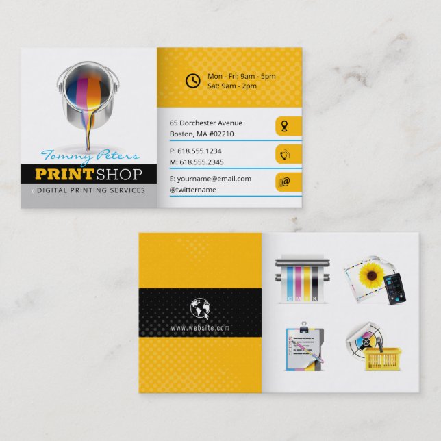 Tarjeta De Visita Servicios de impresión digital | Profesional (Anverso / Reverso)