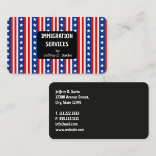 Tarjeta De Visita Servicios de inmigración y naturalización