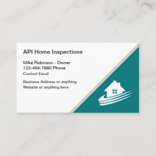 Tarjeta De Visita Servicios de Inspección de Hogar