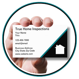 Tarjeta De Visita Servicios de Inspección de Hogar Símbolo de Casa