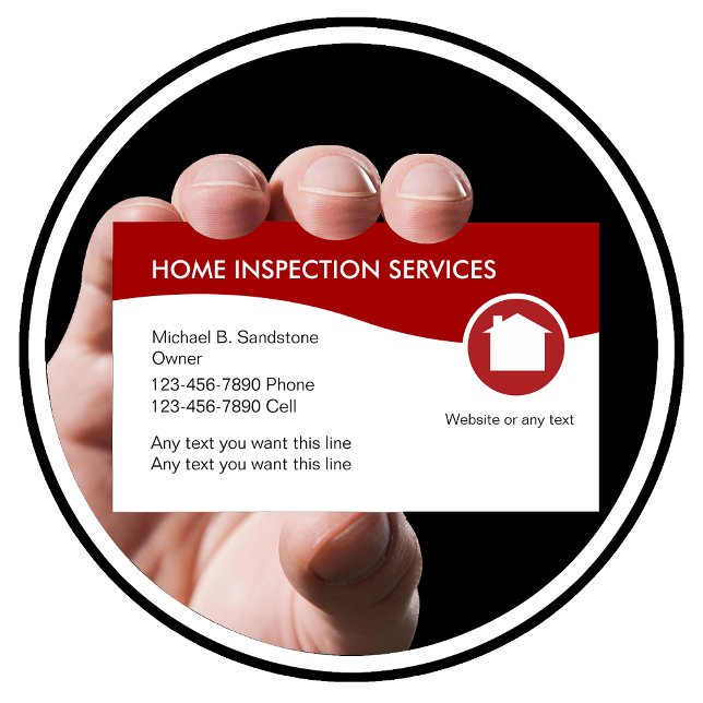 Tarjeta De Visita Servicios de inspección en el hogar (Subido por el creador)