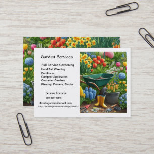 Tarjeta De Visita Servicios de Jardinería / Maestro Jardinero