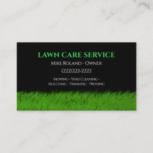 Tarjeta De Visita Servicios de Jardinero Profesional de Cuidados de