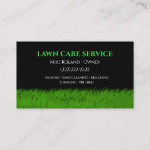 Tarjeta De Visita Servicios de Jardinero Profesional de Cuidados de