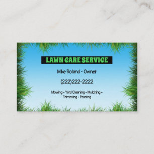 Tarjeta De Visita Servicios de Jardinero Profesional de Cuidados de
