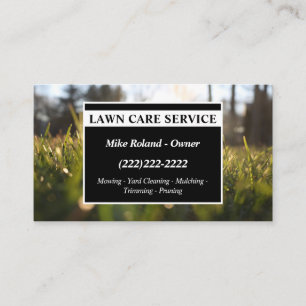 Tarjeta De Visita Servicios de Jardinero Profesional de Cuidados de 