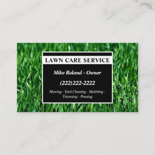 Tarjeta De Visita Servicios de Jardinero Profesional de Cuidados de 