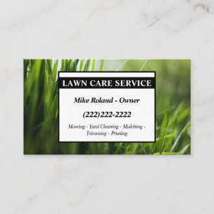 Tarjeta De Visita Servicios de Jardinero Profesional de Cuidados de