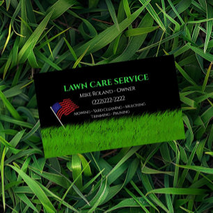 Tarjeta De Visita Servicios de Jardinero Profesional de Cuidados de