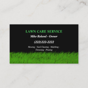 Tarjeta De Visita Servicios de Jardinero Profesional de Cuidados de