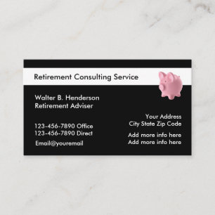 Tarjeta De Visita Servicios de Jubilación