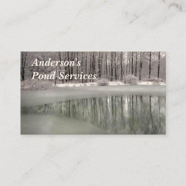 Tarjeta De Visita Servicios de la charca (Anverso)