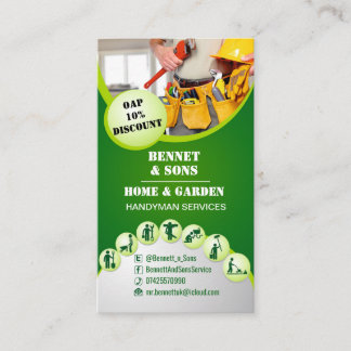 Tarjeta De Visita Servicios de la manitas