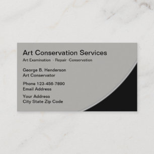 Tarjeta De Visita Servicios de la restauración del arte