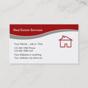 Tarjeta De Visita Servicios de las propiedades inmobiliarias
