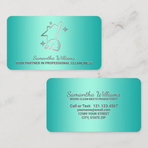 Tarjeta De Visita Servicios de limpieza