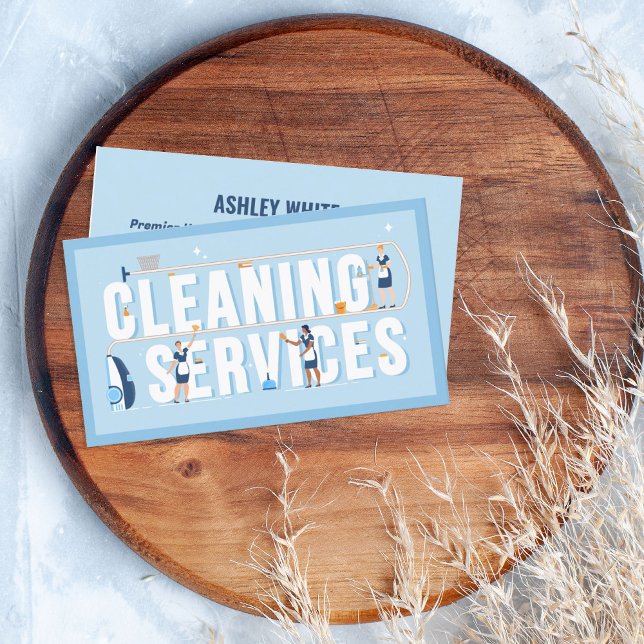 Tarjeta De Visita Servicios de limpieza (Cleaning Visiting Cards)