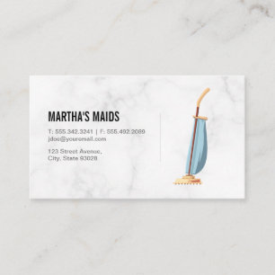Tarjeta De Visita Servicios de limpieza Aspiradora