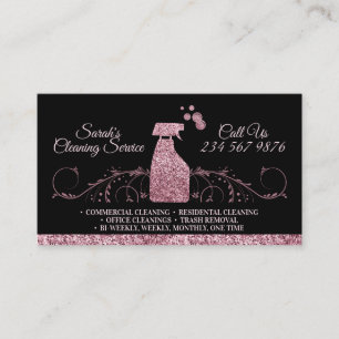 Tarjeta De Visita Servicios de limpieza Classy Maid