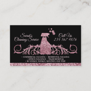 Tarjeta De Visita Servicios de limpieza Classy Maid