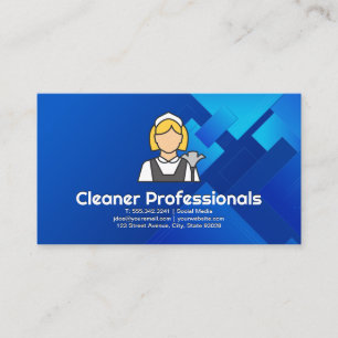 Tarjeta De Visita Servicios de limpieza Criada Servicios de limp