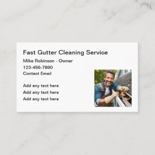 Tarjeta De Visita Servicios de limpieza de alcantarillas domésticas
