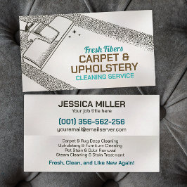 Tarjeta De Visita Servicios de limpieza de alfombras y tapicerías