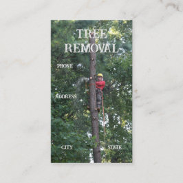 Tarjeta De Visita Servicios de limpieza de árboles