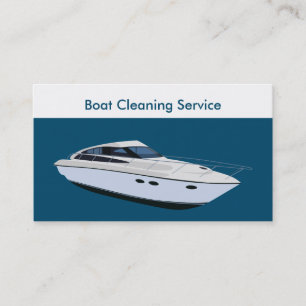 Tarjeta De Visita Servicios de limpieza de barcos