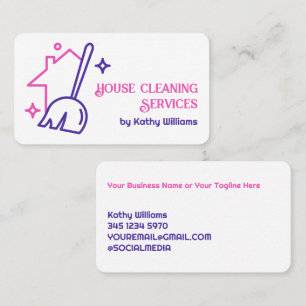 Tarjeta De Visita Servicios de limpieza de casas