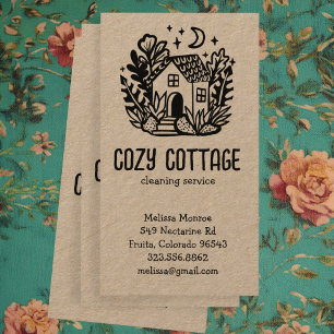 Tarjeta De Visita Servicios de limpieza de casas Cuidada Kraft