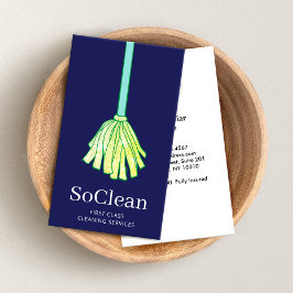 Tarjeta De Visita Servicios de limpieza de casas de huéspedes de cas
