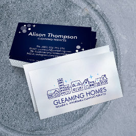 Tarjeta De Visita Servicios de limpieza de casas profesionales