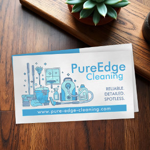 Tarjeta De Visita Servicios de limpieza de casas profesionales