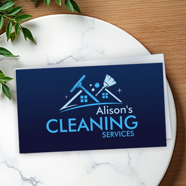Tarjeta De Visita Servicios de limpieza de casas profesionales (Subido por el creador)