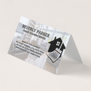 Tarjeta De Visita Servicios de limpieza de casas   Sala de estar int