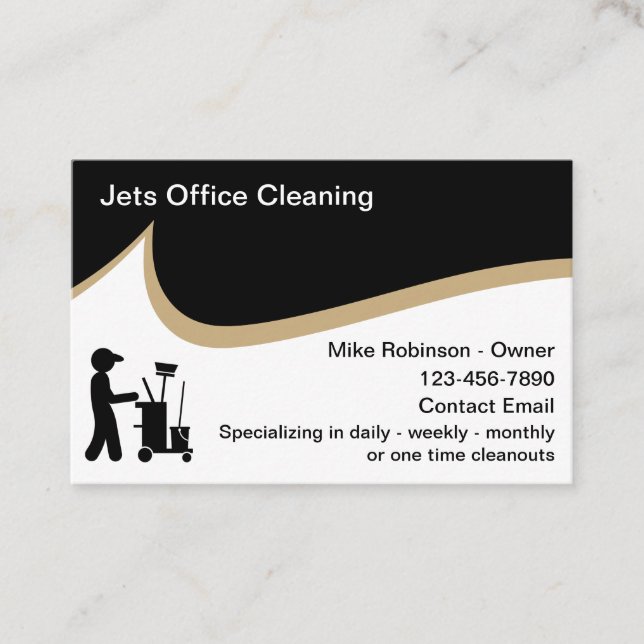 Tarjeta De Visita Servicios De Limpieza De Oficinas Y Servicios Judi (Anverso)