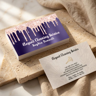 Tarjeta De Visita Servicios de limpieza de rosas de lujo Elegant Mai