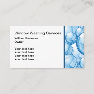 Tarjeta De Visita Servicios de Limpieza de Ventanas