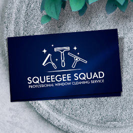 Tarjeta De Visita Servicios de limpieza de ventanas limpias de Guay