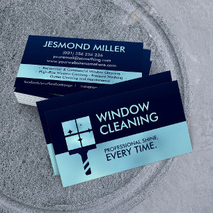 Tarjeta De Visita Servicios de limpieza de ventanas profesionales