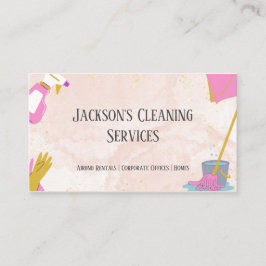 Tarjeta De Visita Servicios de limpieza de viviendas y aerobios de c