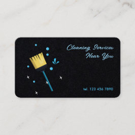 Tarjeta De Visita Servicios de limpieza las 24 horas