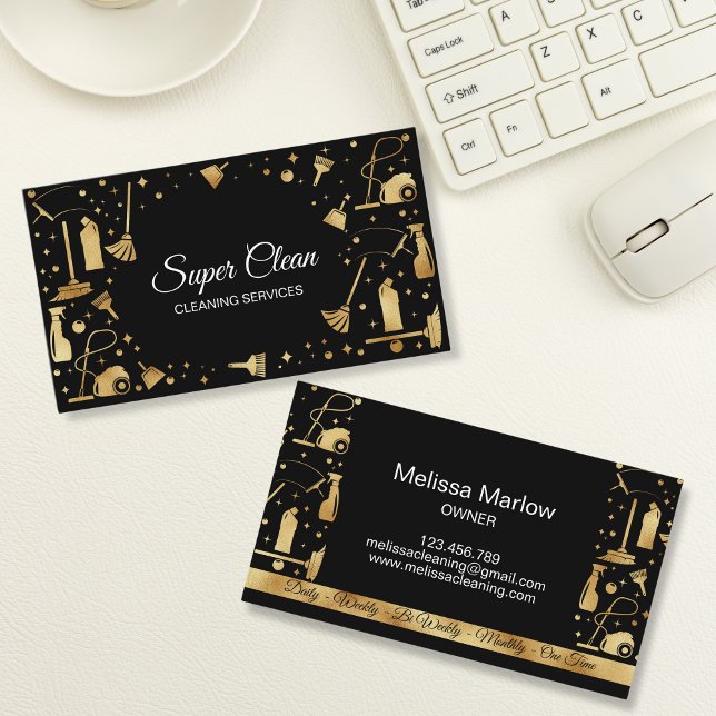 Tarjeta De Visita Servicios de limpieza profesional de casas de donc (Subido por el creador)