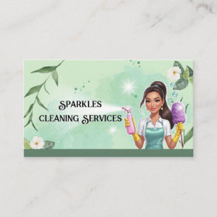 Tarjeta De Visita Servicios de limpieza profesional de la Casa de Li