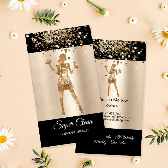 Tarjeta De Visita Servicios de limpieza profesional de la Casa de Li (Subido por el creador)